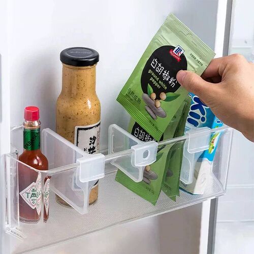 1/4pcs Refrigerator Storage Divider Partition Board Retracta