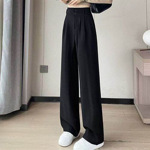 Slim And Narrow Version Wide-leg Pants For Women Versatile S