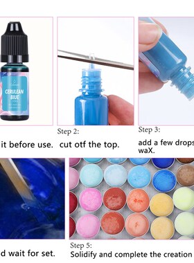 10ml Resin Pigments Candle Soap Dye DIY UV Epoxy Resin Mold