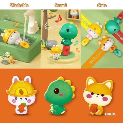 Cute Animal Rabbit Baby Whistle Dinosaur/Dog Whistling for K
