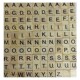 Wooden Black Alphabet Tiles Letters Scrabble 100Pcs