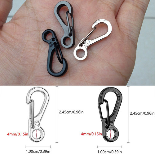 10Pcs/lot Mini Carabiner Keychain Camping Gadgets EDC Surviv
