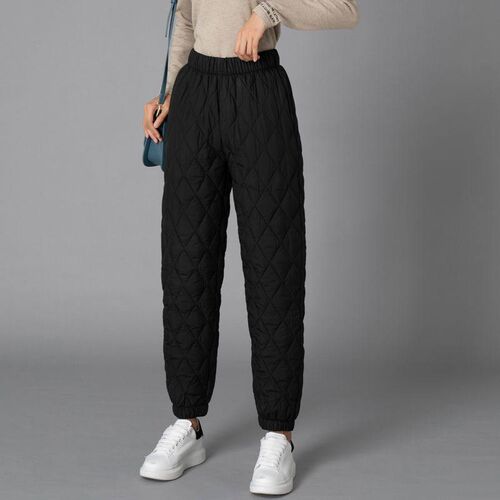 Wide-leg tton Pants Womens Thickened Middle-aged And Elderl