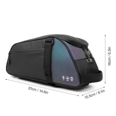 Reflective Mountain Bicycle Seat Bag Waterproof Bike Rear Ra
