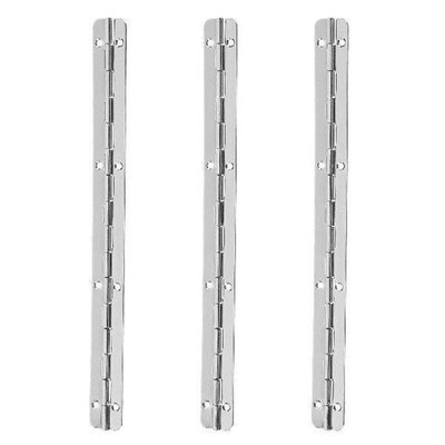 3pcs Wooden Box Heavy Duty Long Piano Nickel Color 200x17mm