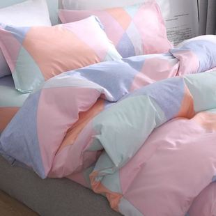 4pc bedsheet set flat sheet student bed cover single/double