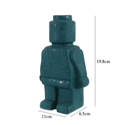 Nordic style ceramic robot vase indoor flower pot modern hom