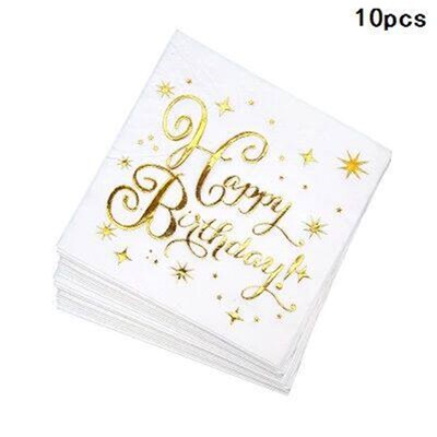 High Quality Hot Stamping White Disposable Tableware Rose Go