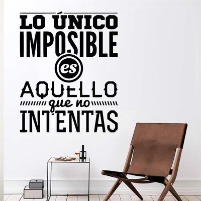NEW Spanish Sentences Wall ers Vinyl Decal For Room Decorati