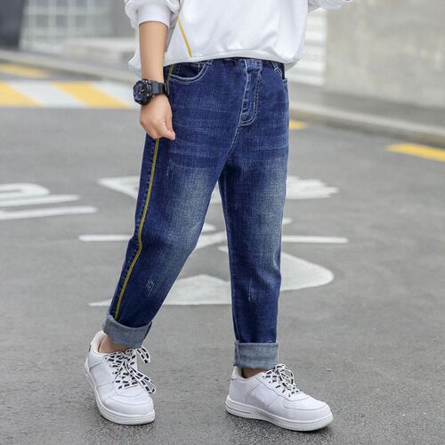 IENENS Autumn Boys Jeans Clothes Kids Cowboy Long Pants Chi