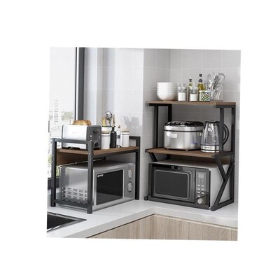 3-Tier toaster tray stand microwave oven rack Kitchen shelf