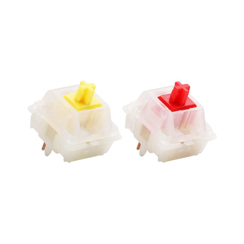 Gateron milky pro switches milky yellow pro red Linear Lubed图片