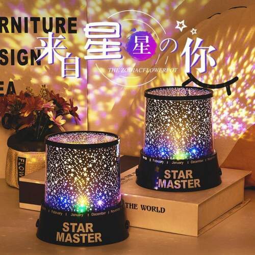 Creative birthday present led small night light lamp sky