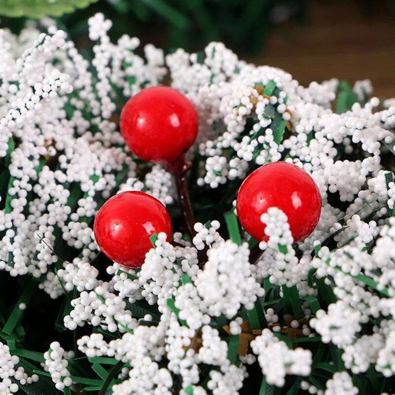 Wholesale Artificial Christmas Berry Fake Berries Holly Leaf - 实物图