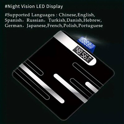 Bathroom Scales Floor Body Scale Digital Weight Scale Glass