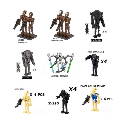 Series KM66014 KM66015 Building Blocks Assault Robot Captain