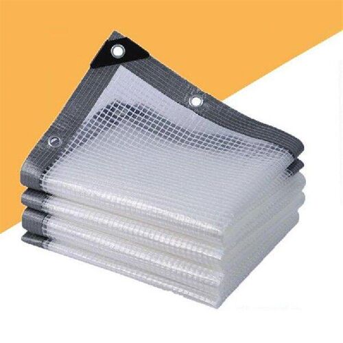 Heavy Duty Tarp 6.5 X 6.5 Ft Clear Rainproof Covering Sun