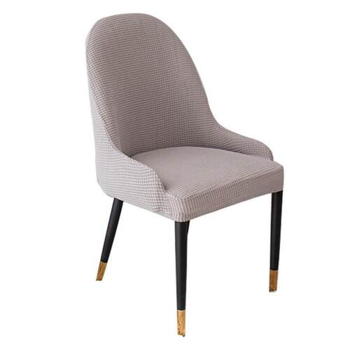 European-style dining chair cover leather chair cover curved
