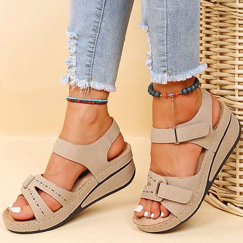 Summer Women Shoes Sandals Open Toe Walking Shoes Soft