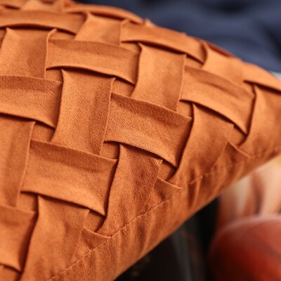 Cushion cover handmade deerskin velvet woven pillowcase 枕套