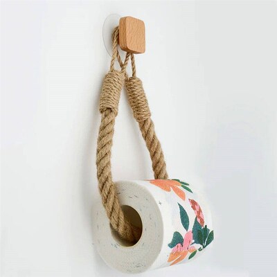 Nail-free Paper Towel Holders Rack Bathroom Towel Hook Toile