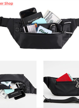 Waterproof Man Waist Bag Fanny Pack Fashion Chest Pack Outdo