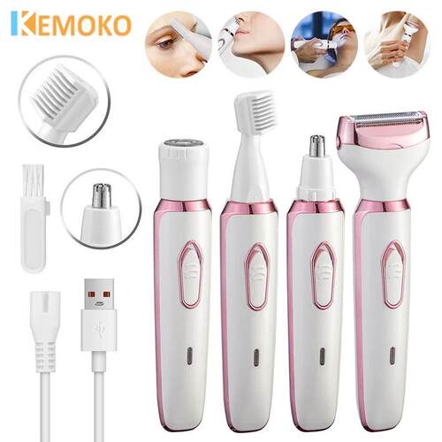 4 In 1 Portable Electric Haircut Trimmer epilator woman faci