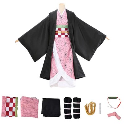 Demon Slayer Cosplay Tanjiro Nezuko Cosplay Kids Shinobu Cos