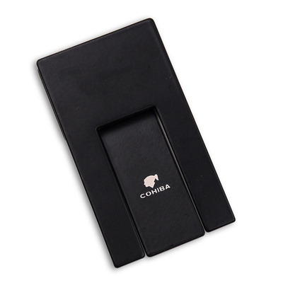 Stainless Steel Foldable Cigar Holder Cohiba Black Ashtray