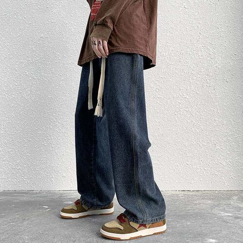 Jeans Mens Autumn New Mens Pants Straight Loose Long Pants