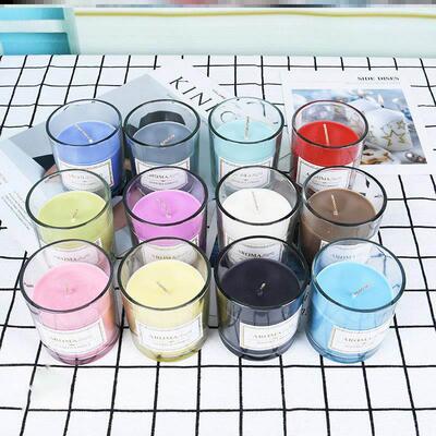 Fragrant Scented Candle glass Jar 香薰蜡烛