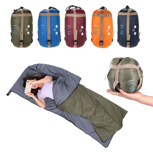 LIXADA 190 * 75cm Outdoor Envelope Sleeping Bag Camping Trav