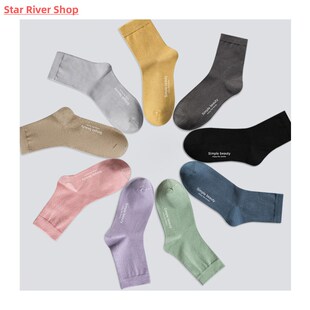 Lot pairs Women Hot Cotton Sale Simple Englis Beauty Socks