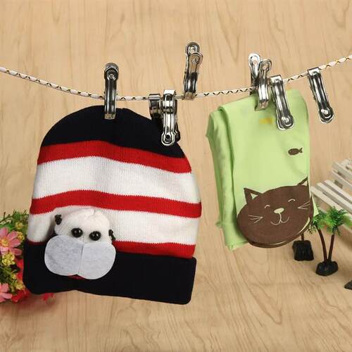Clothes Peg 10PCS Outfit Stainless Steel Beach Towel Clips K