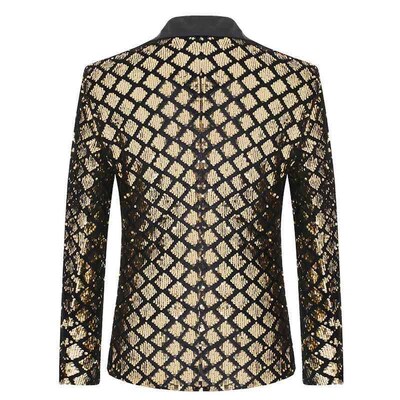 Mens shoulder collar suit, stage banquet host, party