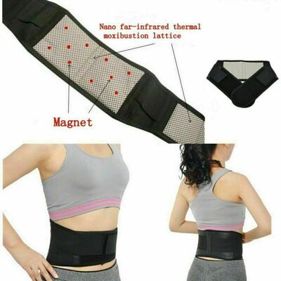 Magnetic Waist Support Back Support Brace Belt Lumbar Lower