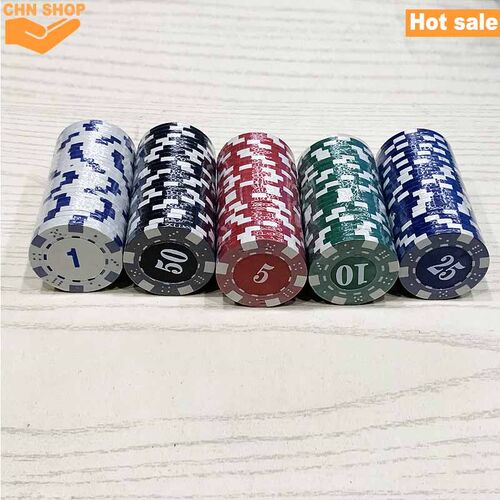 500 chips Texas hold em poker set Texas Poker Dice Game