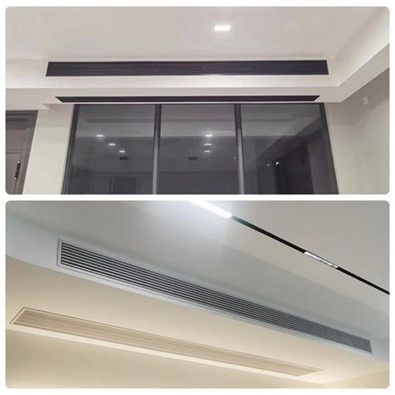 bs中央空调出风口格栅进回风检修极简窄边百叶无边框 风管机面板