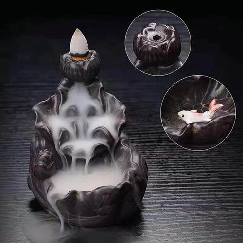 Backflow Incense Burner Censer Waterfall Tower Incense Cone