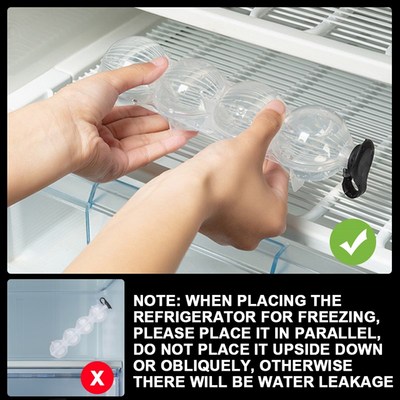 4 Hole Ice Cube Makers Round Ice Hockey Mold Whisky Cocktail