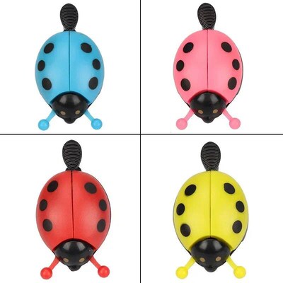1PC Cartoon Beetle Ladybug Mini Bicycle Bell for Kids Lovely
