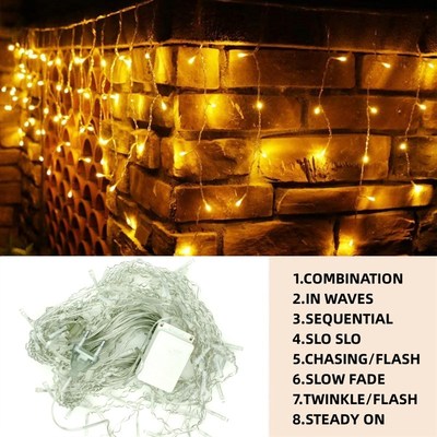 Christmas Lights Waterfall Outdoor Decoration 5M Droop 0.4-0