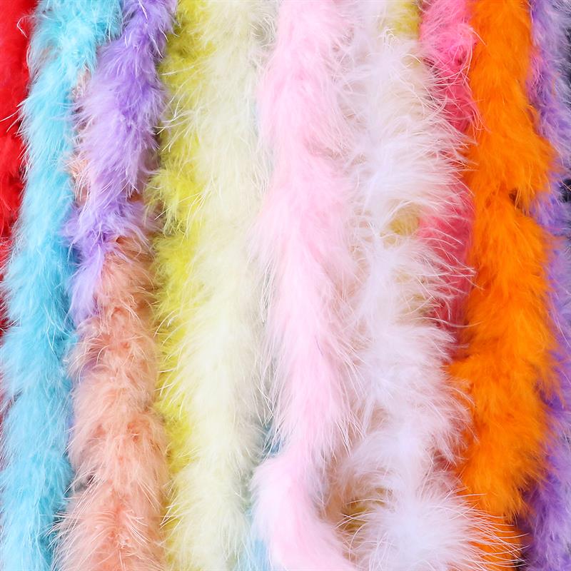 11G Marabou Feather Boa For Shawl Turkey Plumes On Ribbon We图片