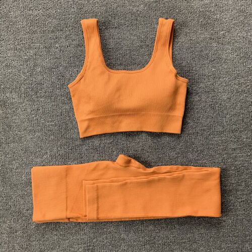 Women Seamless Yoga Set Gym Workout Clothes for Female Push