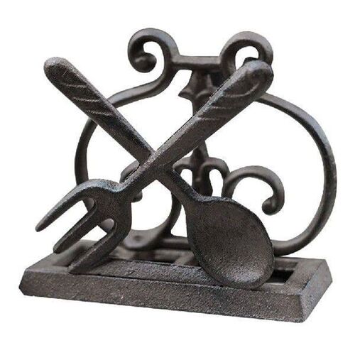 Vintage Cast Iron Napkin Holder Retro Style Paper Tissue