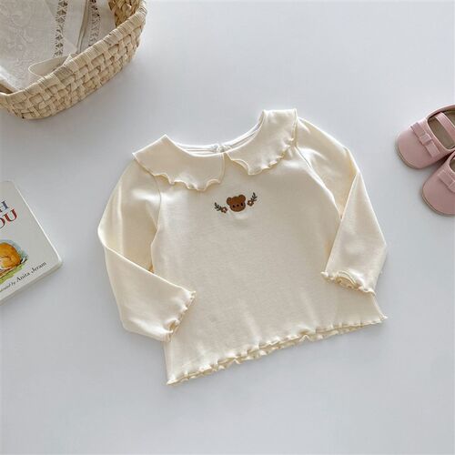 Pure Color Kids Base Shirt Cute Rabbit TShirt for Girls 05 Y