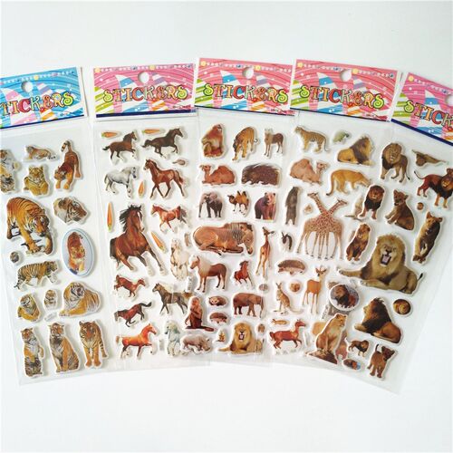 6pcs Cartoon Pets Cute Marie Cat er 3D Scrapbook Animal Mary