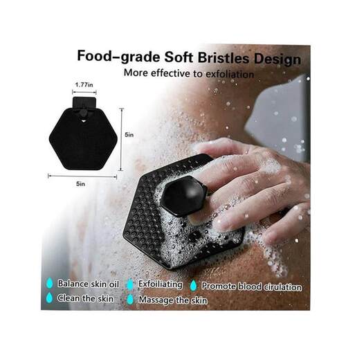 Soft Silicone Body Scrubber Handheld Shower Cleansing Brush