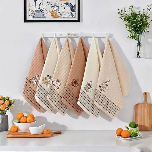 4Pcs Premium Kitchen Towels Super Absorbent Reusable Cleanin