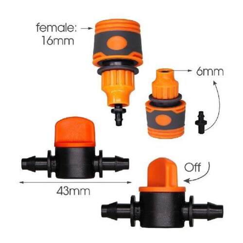Garden Micro Irrigation Misting System Fitting Y Tap